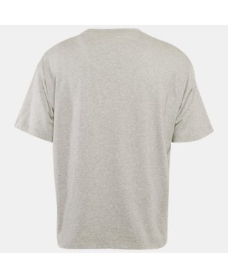 Men's Grey Cotton Crew Neck T-Shirt