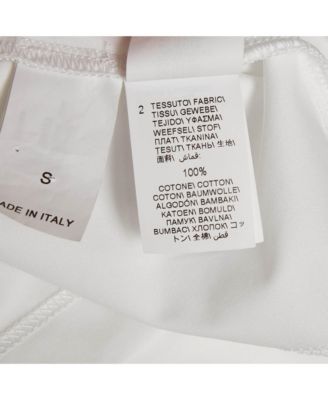 Men's White Jersey Applique Detail T-Shirt