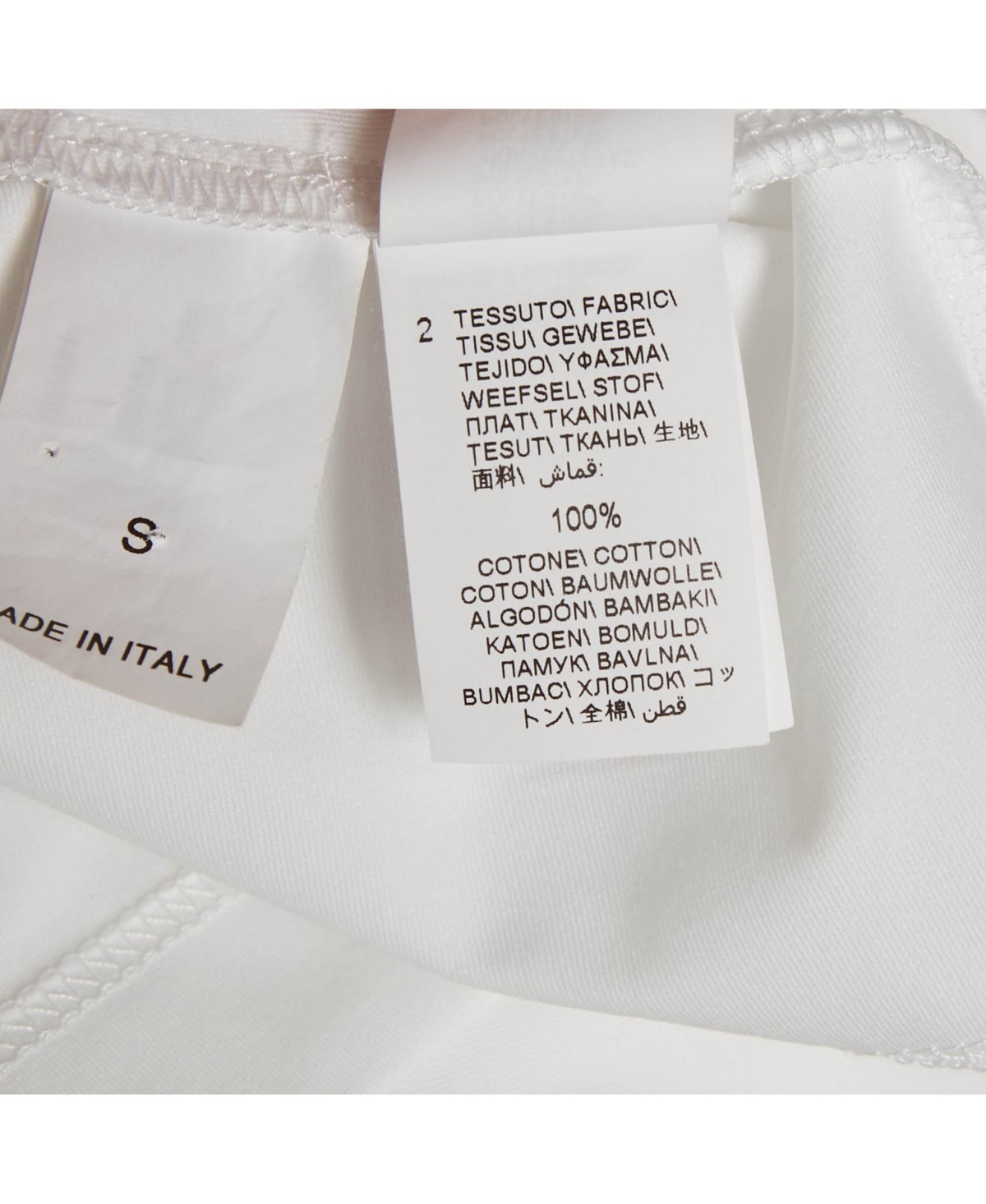 Pre-Owned Brunello Cucinelli Men's White Jersey Applique Detail T-Shirt