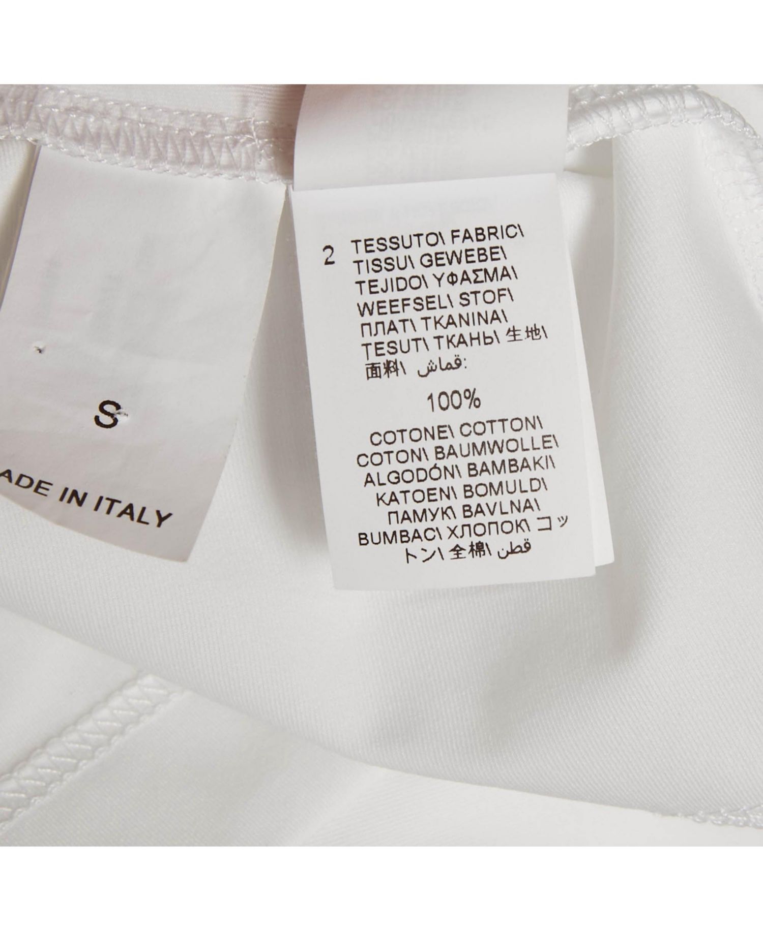 Men's White Jersey Applique Detail T-Shirt