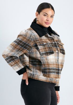 Women's Joss Plaid Cropped Jacket