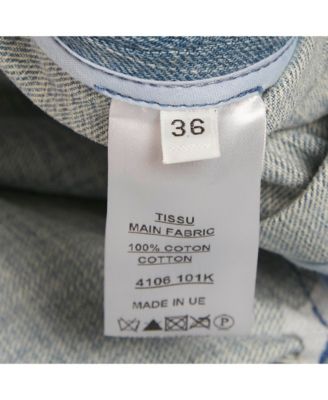 Women's Pleated Denim Mini Skirt