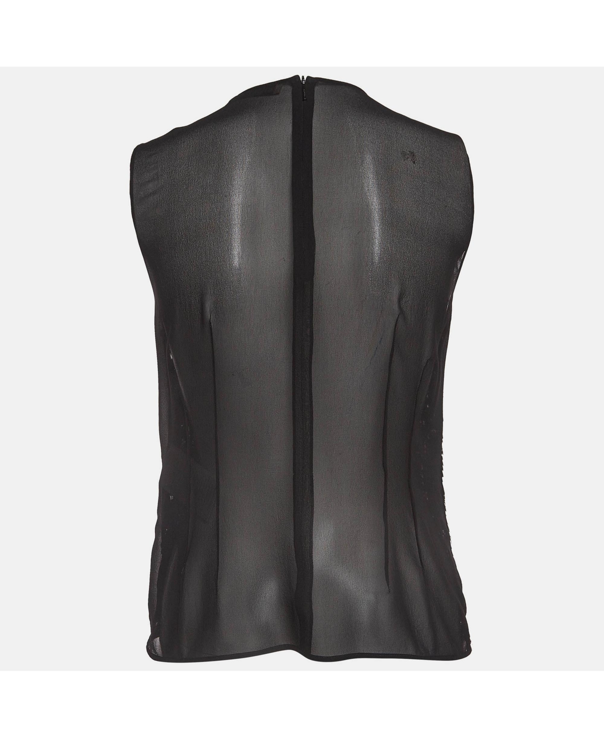 Pre-Owned Emilio Pucci Women's Sequin and Silk Sleeveless Top