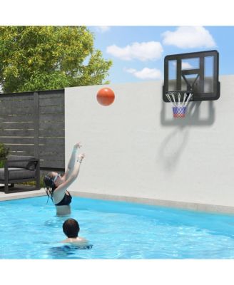Wall Mounted Basketball Hoop with 43" Shatter Resist Backboard
