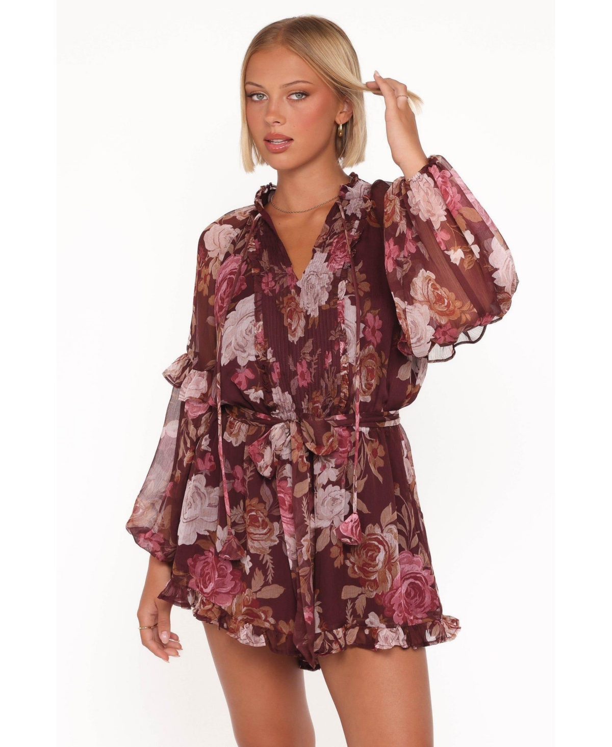 Petal and Pup Women's Delaney Long Sleeve Romper