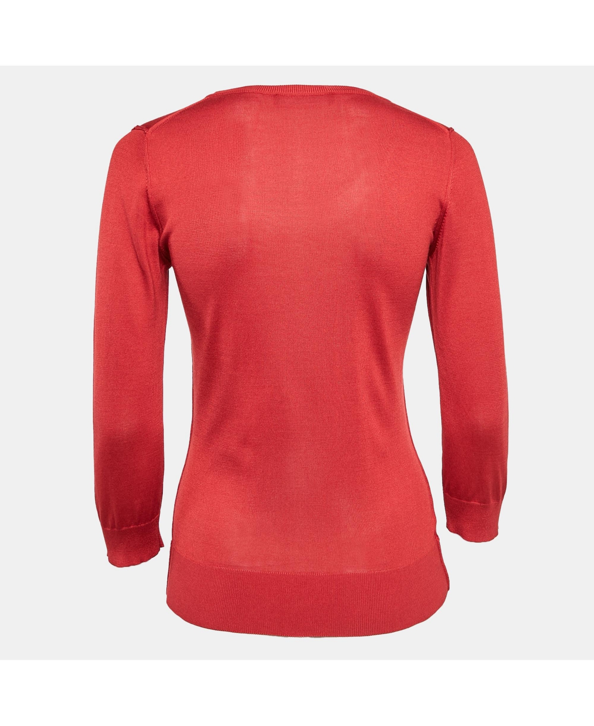Pre-Owned Dolce & Gabbana Women's Red Jersey Full Sleeve Round Neck Jumper
