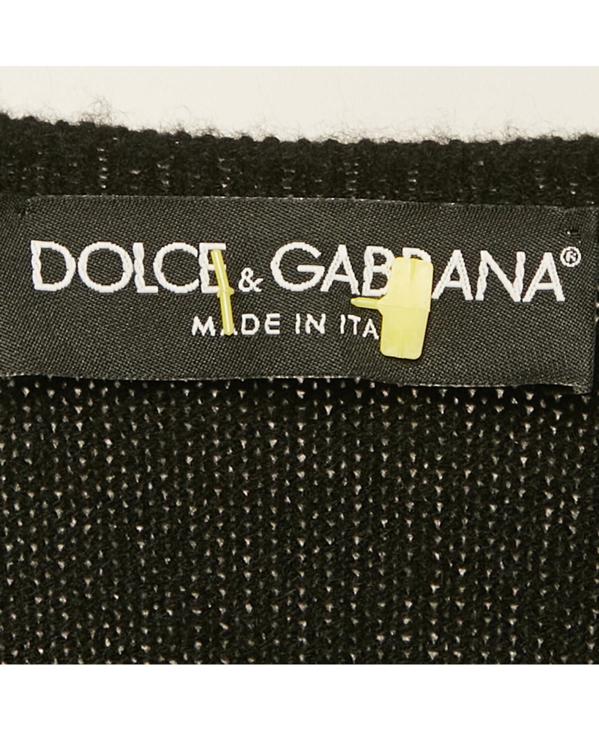 Pre-Owned Dolce & Gabbana Women's Black Applique Cashmere Knit Jumper