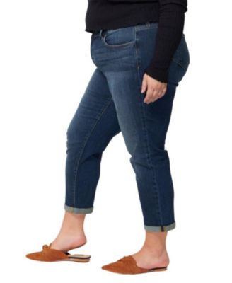 Women'sDenim Mid Rise Boyfriend rolled in 25.5" inseam - Kelly