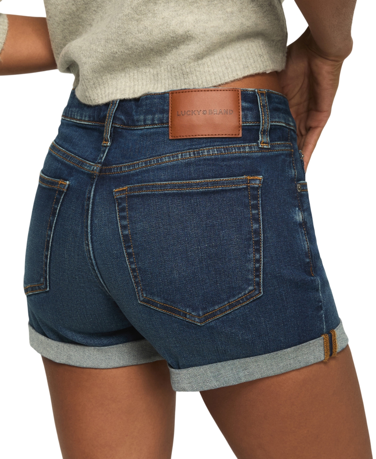 Lucky Brand Women's Ava Mid-Rise Denim Shorts
