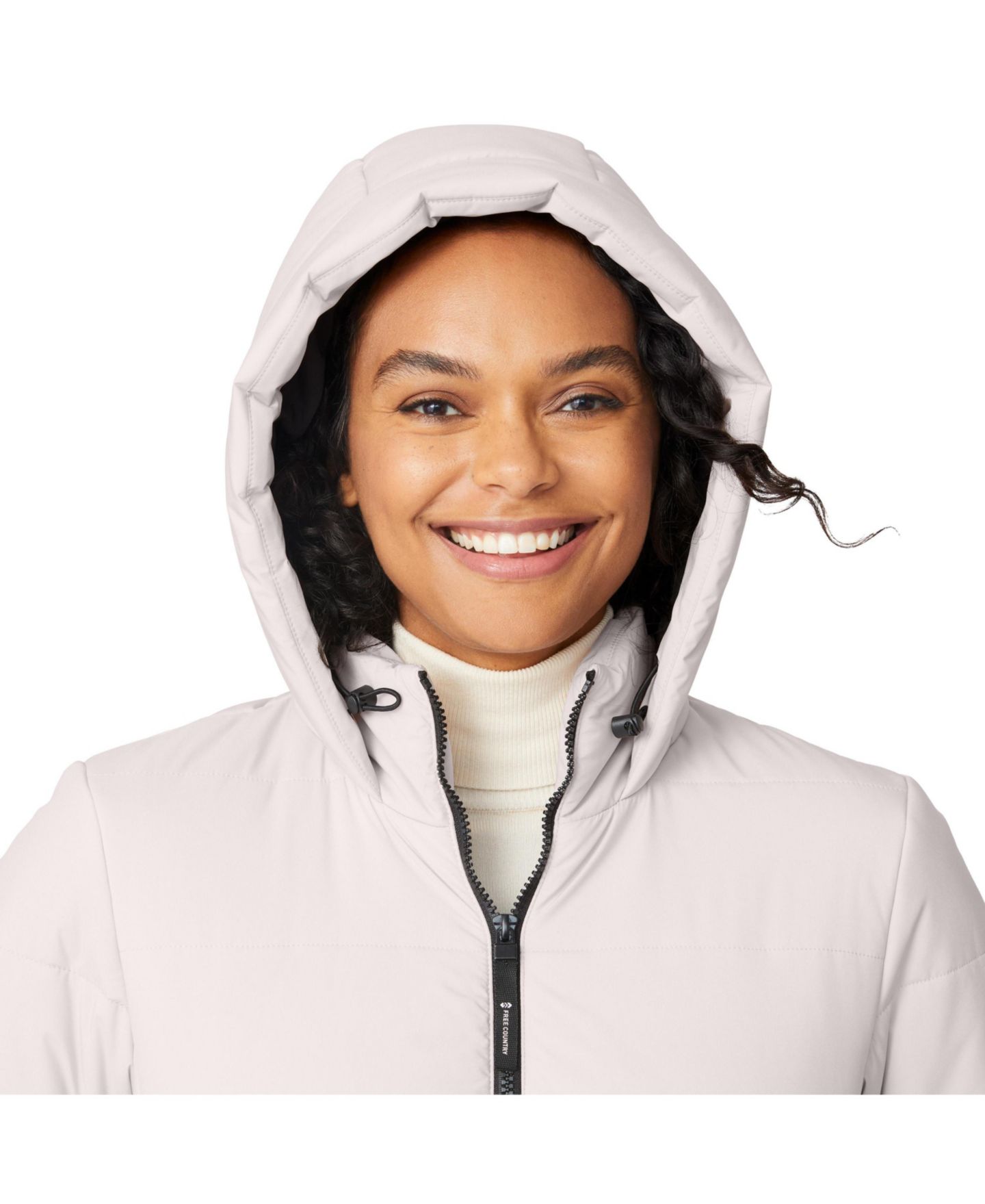 Женская куртка Free Country Cirrus Quilted Puffer Hooded, цвет: Берёзовый — фото 4