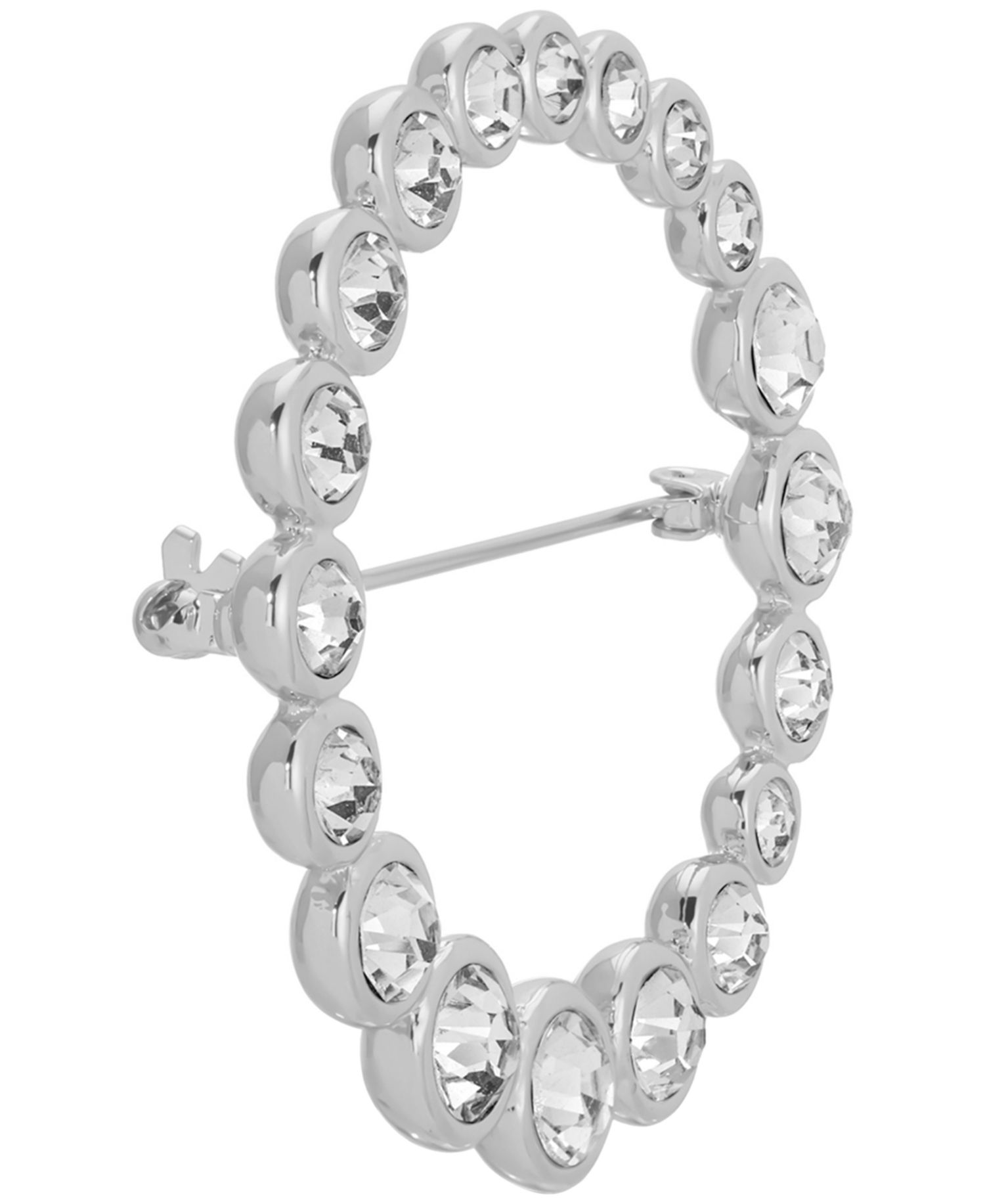 Crystal Loop Brooch