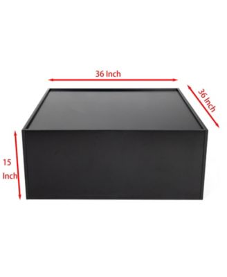 4-Tier Book Shelf Cabinet Coffee Table with Organizer Storage Shelves