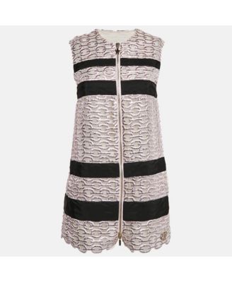 Women's Metallic Pink Lace Lucy Gilet Mini Dress