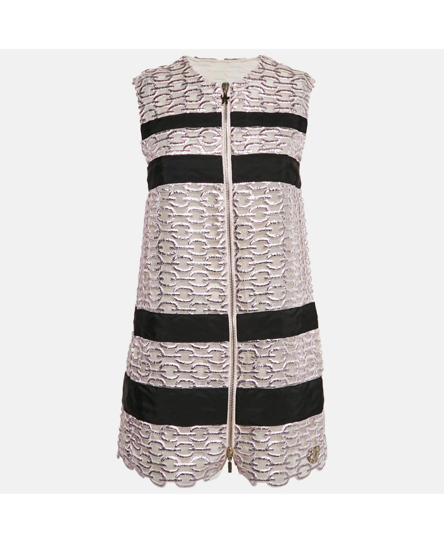 Women's Metallic Pink Lace Lucy Gilet Mini Dress