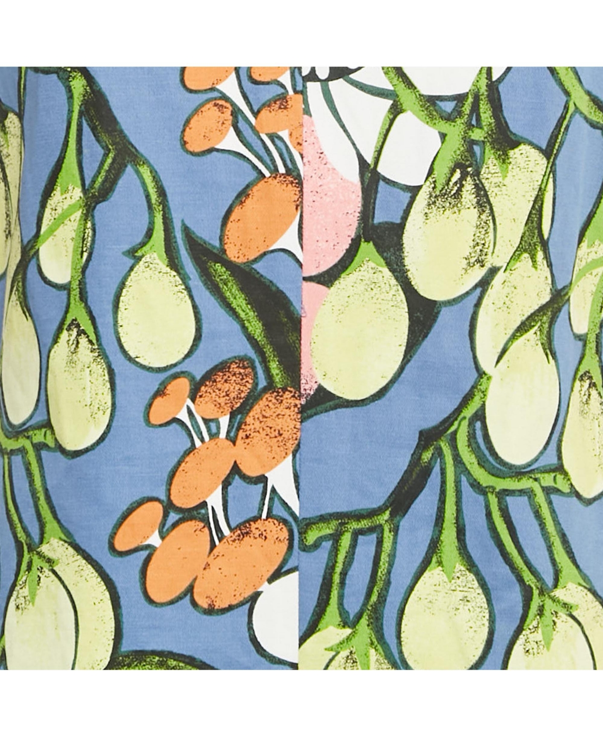 Pre-Owned Marni Women's Blue Printed Cotton Blend Sleeveless Short Dress