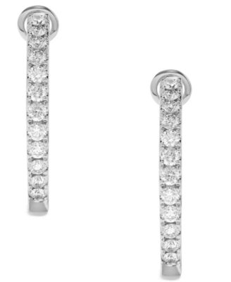 Diamond Hoop Earrings (5/8 ct. t.w.) in 14k Yellow Gold (also in 14k White Gold)