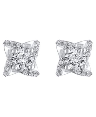 Diamond Stud Earrings (5/8 ct. t.w.) in 14k White Gold