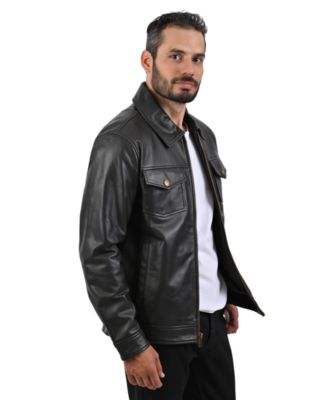 Men's Regular-Fit Collared Neck Jacket