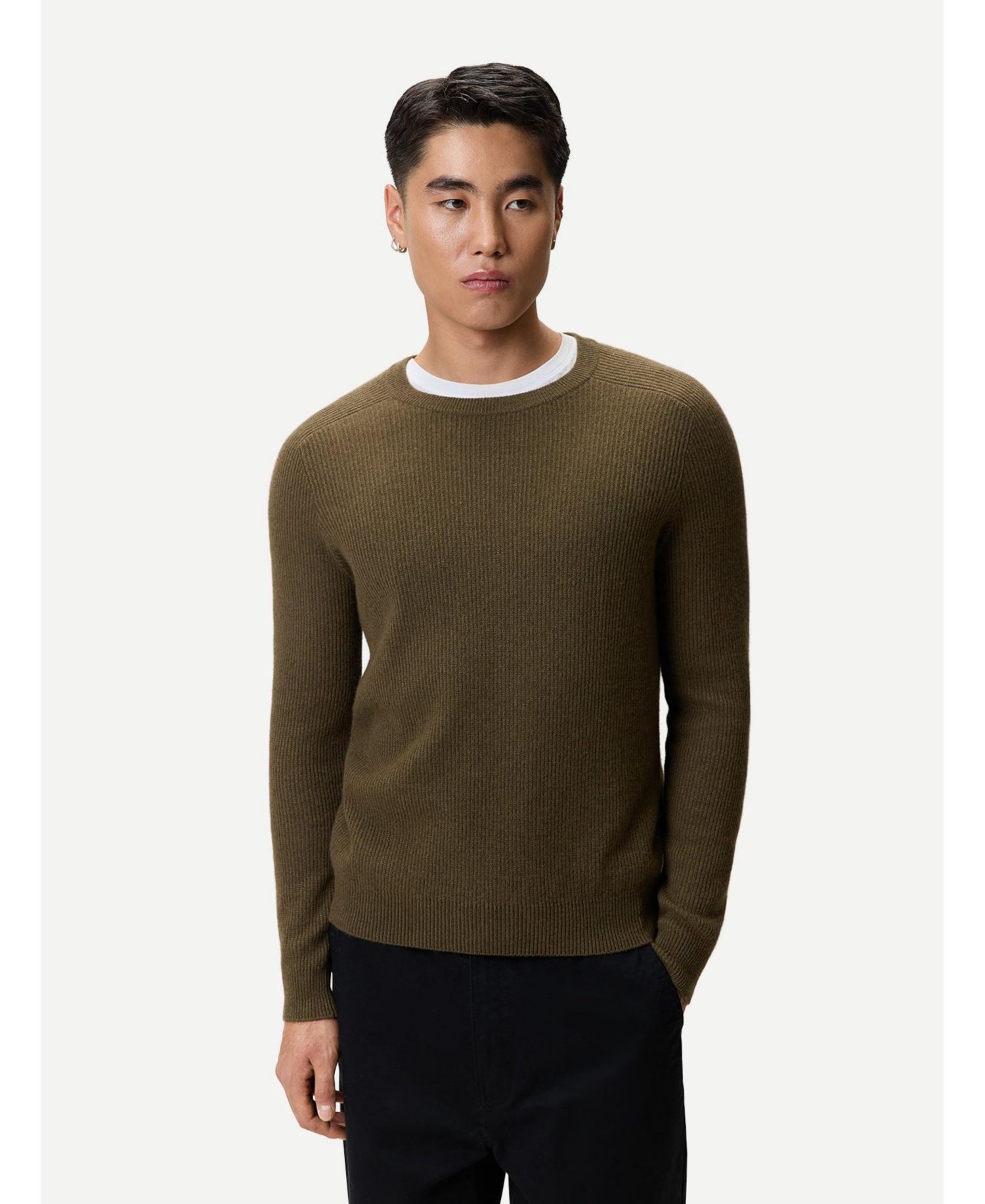 Men's Ribbed Cashmere Sweater