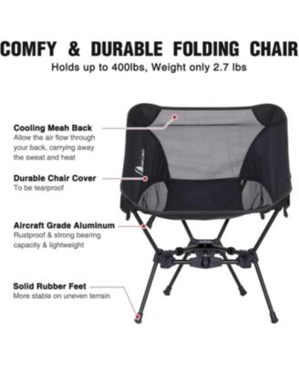 Portable Camping Chair Backpacking Chair - The 4th Generation Ultralight Folding Chair -Lightweight Foldable Chairs for Hiking Beach