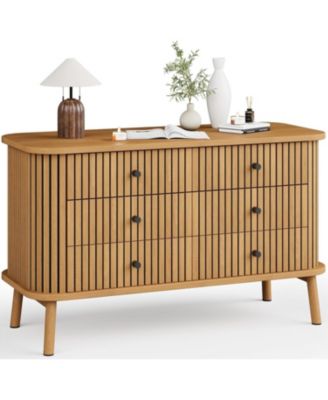 + 6-Drawer + Natural Wood + Black HandlesGaomon + 6-Drawer + Natural Wood + Black Handles + Double Dresser