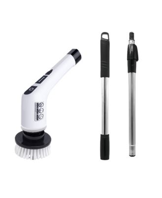 3-in-1 Cordless Rechargeable Cleaning Bundle: Power Scrubber, Extended Brush & Mini Vacuum Duster for Home & Car.