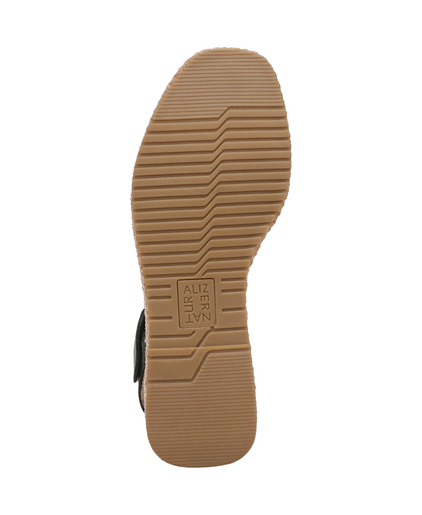 Женские сандалии Naturalizer Goldie Espadrille Wedge, цвет: Чёрная искусственная кожа — фото 5