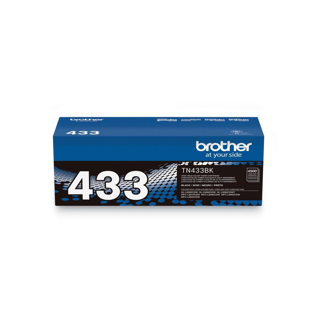 Brother TN433BK 4,500 Page-Yield High-Yield Toner - Black