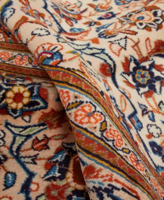 Persian Kashan 6' 6" x 10' 5" Area Rug