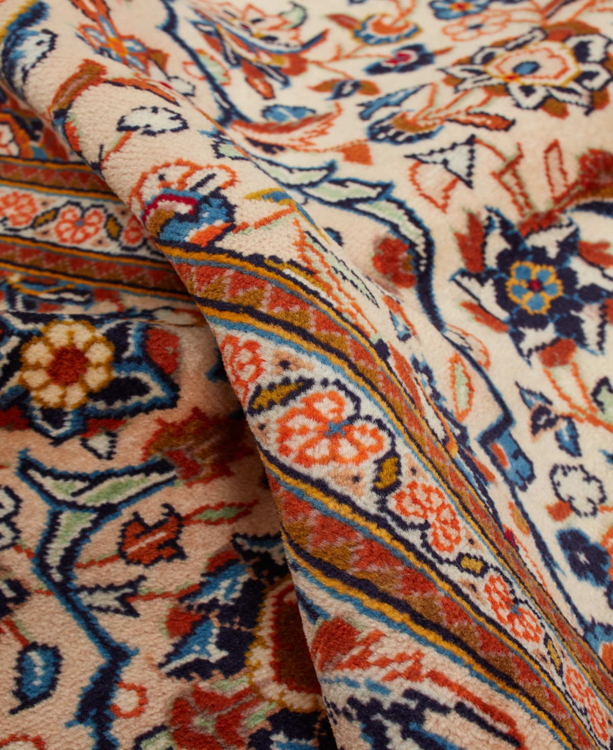 Adorn Hand Woven Rugs Persian Kashan 6' 6" x 10' 5" Area Rug