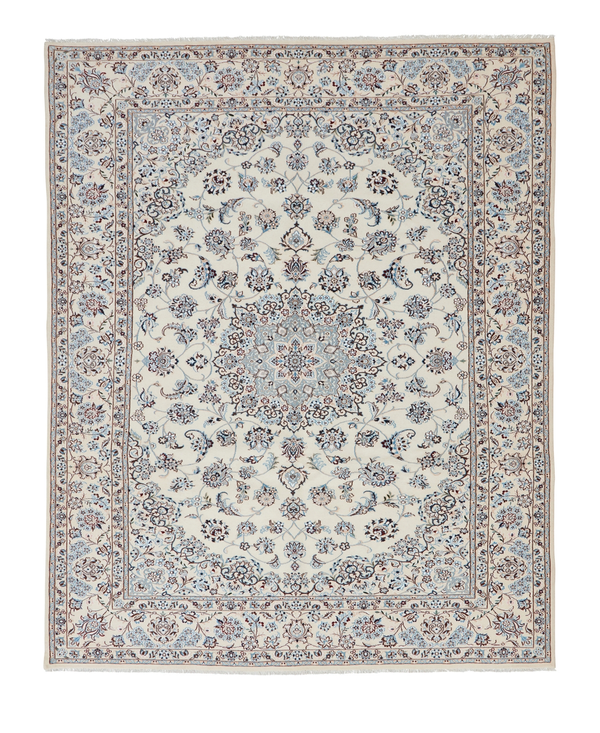 Adorn Hand Woven Rugs Persian Nain 6' 8" x 10' 0" Area Rug