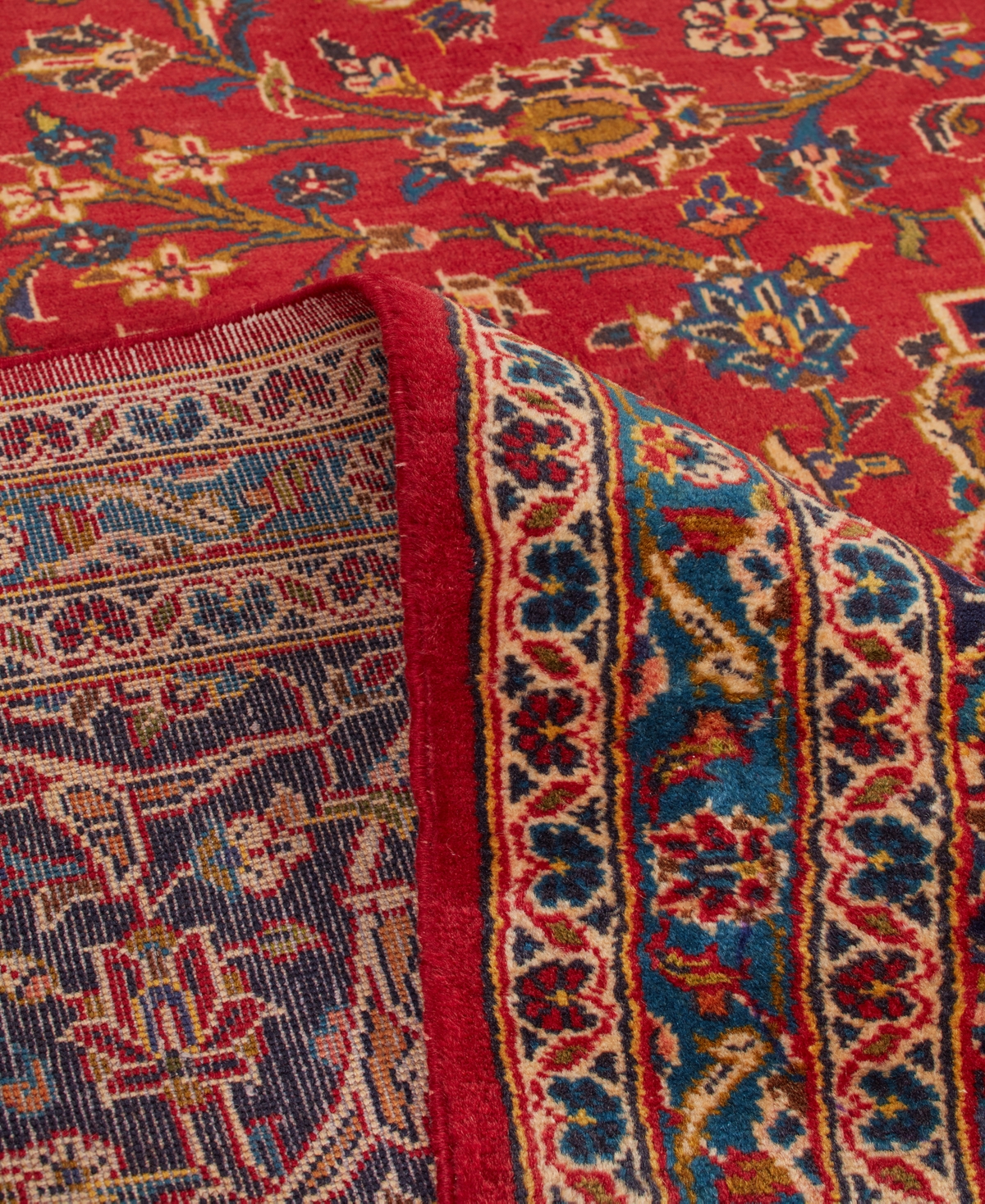 Adorn Hand Woven Rugs Persian Kashan 8' 4" x 12' 0" Area Rug