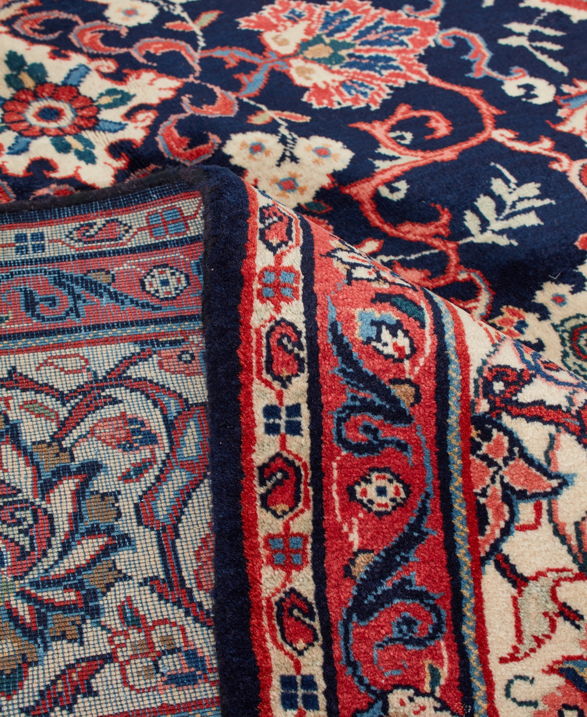 Adorn Hand Woven Rugs Persian Sarouk 9' 0" x 12' 0" Area Rug