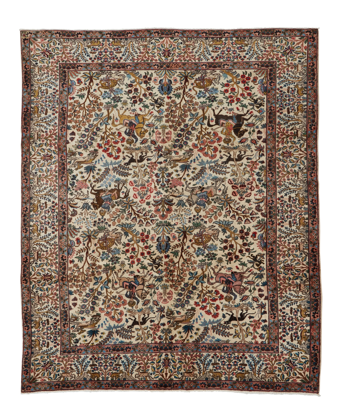 Adorn Hand Woven Rugs Persian Tabriz 7' 4" x 11' 0" Area Rug