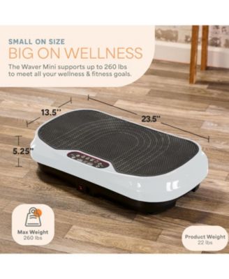 Waver Mini Vibration Plate Exercise Machine for Lymphatic Drainage – Compact Whole Body Vibrating Platform for Muscle Toning