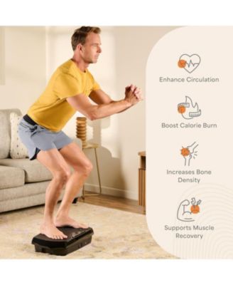 Vibration Plate Exercise Machine with Magnetic Acupoints – Full Body Vibration Platform Lymphatic Drainage Massager