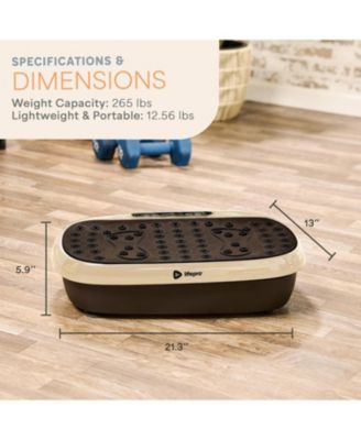 HexaPlate Lite Vibration Plate Exercise Machine – Full Body Vibrating Platform for Lymphatic Drainage, Recovery & Muscle Toning