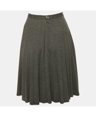 Women's Black Jersey Flared Mini Skirt