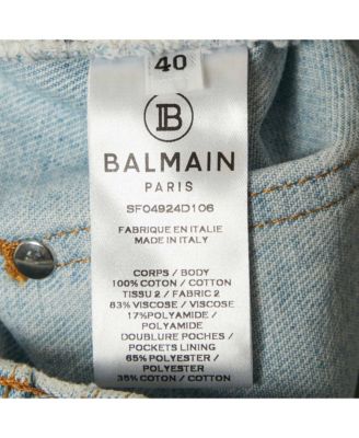 Women's Blue/black Denim And Lurex Knit Pleated Maxi Skirt