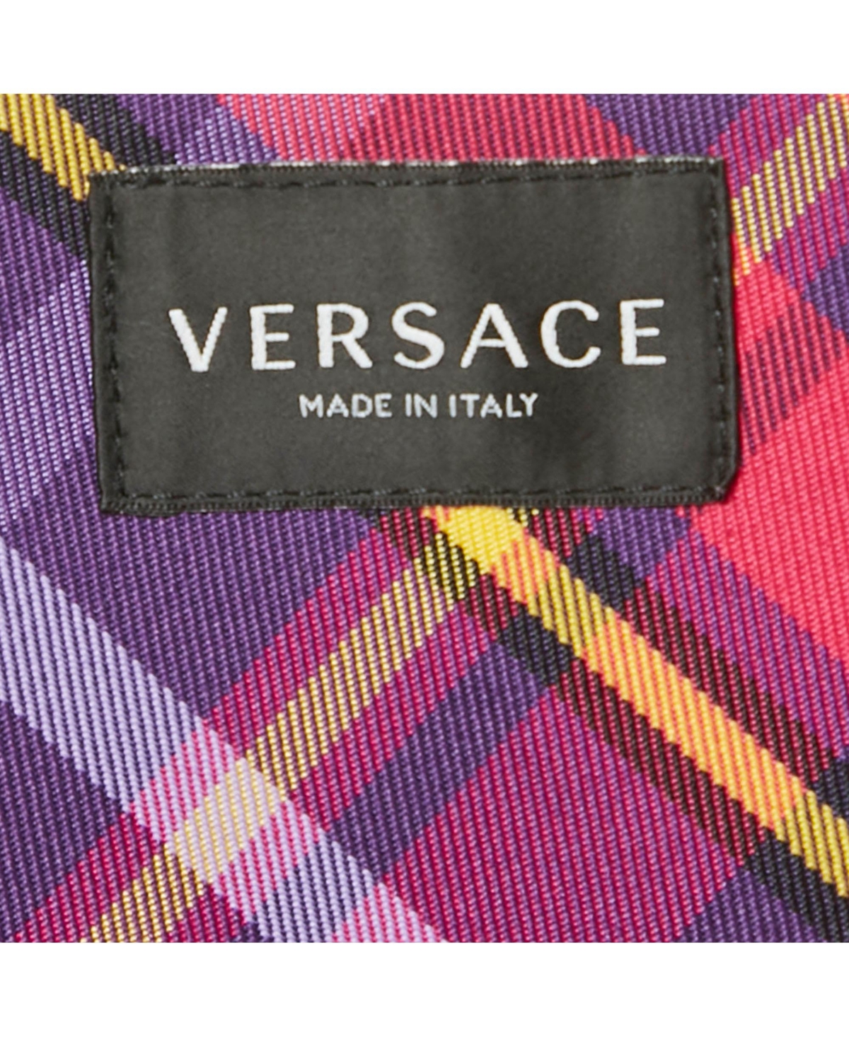 Pre-Owned Versace Women's Purple/multicolor Plaid Cotton Blend Pleated Skirt