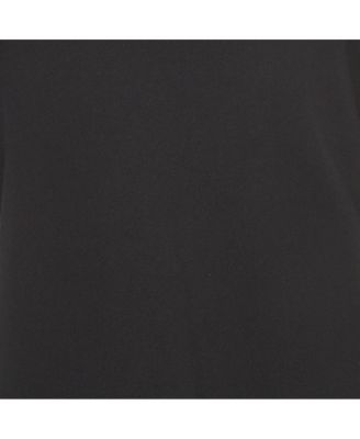 Women's Black Jersey V-Neck Mini Dress