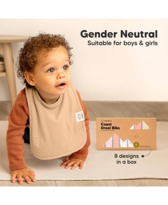 8-Pack Coast Baby Bibs for Boy, Girl, Drool Bibs, Baby Bib for Girls, Boys