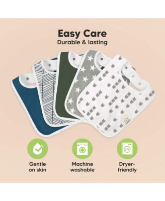 8-Pack Coast Baby Bibs for Boy, Girl, Drool Bibs, Baby Bib for Girls, Boys