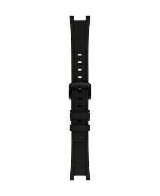 Unisex Black Silicone Bracelet Watch, 38mm