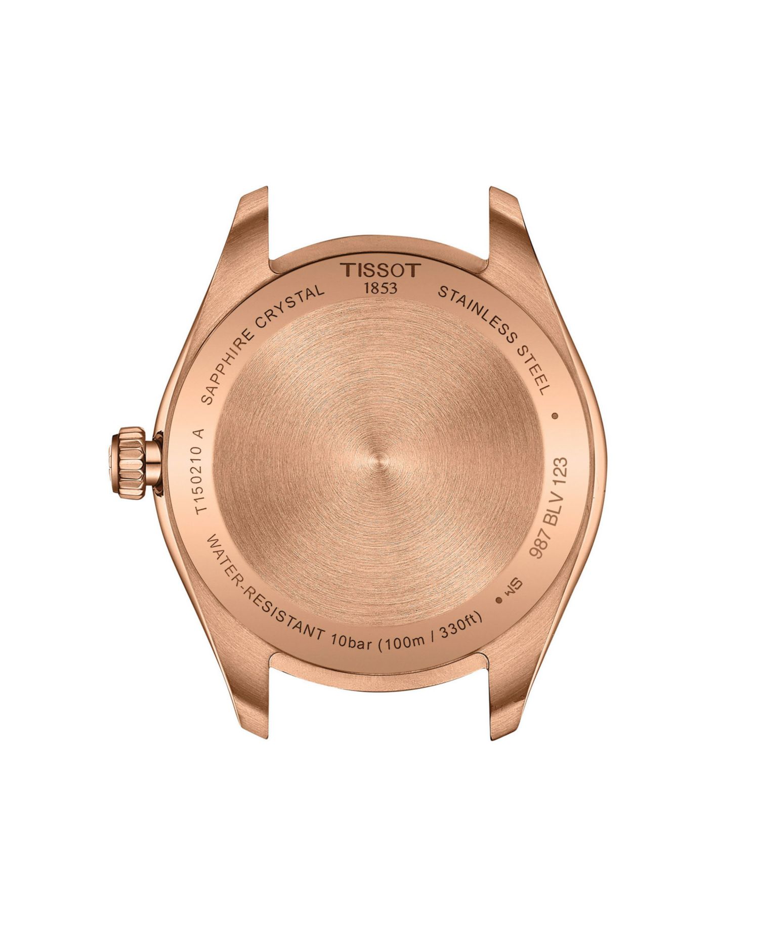 Unisex Rose Gold Stainless Steel Bracelet Watch, 34mm