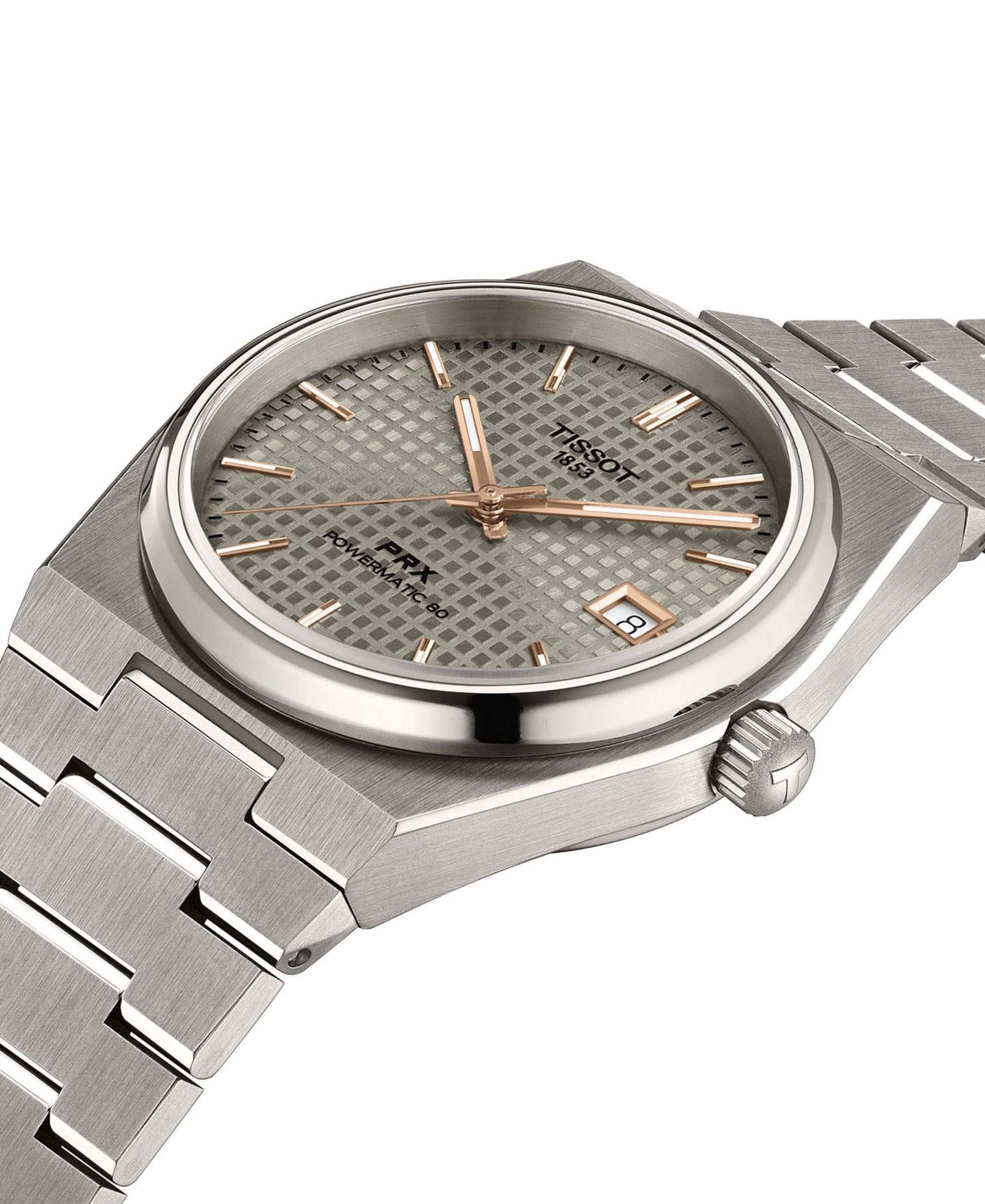 Часы Tissot Unisex Gray Titanium Bracelet Watch, 38mm — фото 6