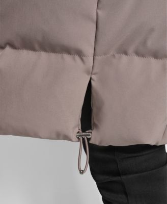 Women's Stand Collar Zipper Puffer Coat