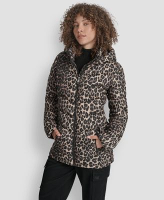 Women's Chevron-Quilted Full-Zip Puffer Jacket