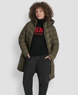 Women's Zip-Front Long Coat