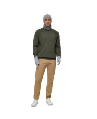 Men's Unisex Ribbed Lambswool Beanie